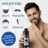 3-in-1 Instant Gray Darkening Shampoo for Men - Simpler Mustache & Facial Hair Color with Plant Extract in 10 Minutes
