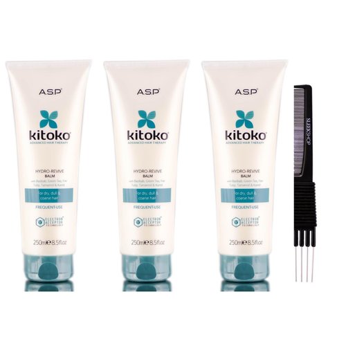 yper Asp Kitoko Hydro-Revive Balm (8.5 oz) with Teasing Comb Pack 3