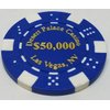 Poker Chips - (25) $50,000 Desert Palace 11.5 Gram Clay Composite