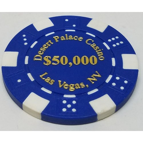 Poker Chips - (25) $50,000 Desert Palace 11.5 Gram Clay Composite