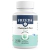 Freeda Chelated Zinc Supplement - Kosher 30 mg Zinc Chelate Zinc Tablets as Albion TRAACS Zinc Bisglycinate - Zinc Chelated for Adults - Pure Zinc 30mg - Zinc for Men & Women - (250 Tiny Tablets)
