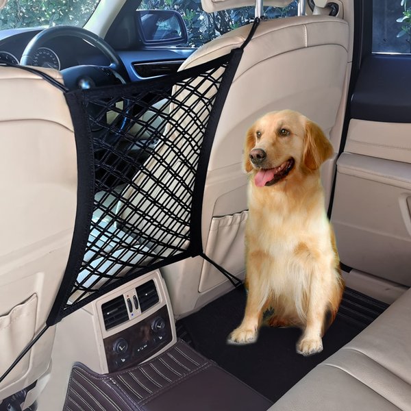 Tonruy Car Dog Barrier,Dog Car Net Barrier,Pet Barrier,Auto Safety Mesh Organizer,Safety Car Divider for Children and Pets,2 Layer