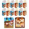TINYMILLS Western Cowboy Cowgirl Themed Party Favor Bags Treat Bags, 12 Pack