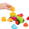Battat- Bristle Blocks- STEM Interlocking Building Blocks- 80 pc Playset- Reusable Storage Bucket- Developmental Toys for Toddlers & Kids- Big Value Case- 2 Years +