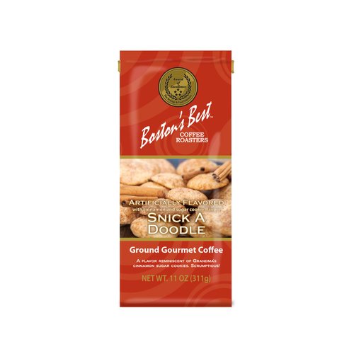 Boston’s Best Coffee - Snick A Doodle Flavored Coffee, Delicious Gourmet Coffee, Premium Ground Coffee, 11 oz. / 311 g Coffee Bag