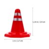 jojofuny 30pcs Miniature Road Cone Tiny Safety Traffic Cone Cake Topper Simulation Red Roadblock Model Photo Prop Construction Party Favors for Kids Children Random Style
