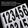 10 Sheets Mailbox Numbers and Letters Stickers for Outside Stick on Black Vinyl Alphabet Number Decals Sticky for Home Business Apartment Address Window Door Car Truck (2 x 1 Inch)
