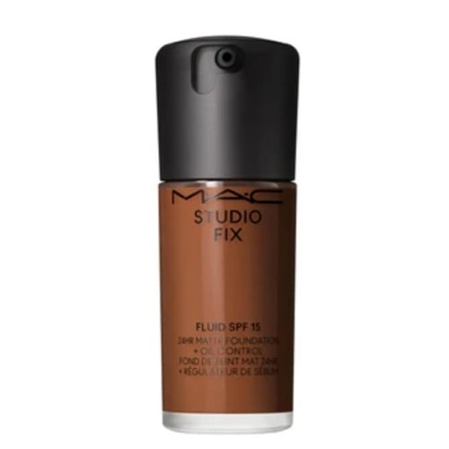 MAC Studio Fix Fluid Broad Spectrum SPF 15 24Hr Matte Foundation + Oil Control, NW48, 1 oz