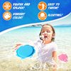 Billeeit Splash Water Flying Discs in 6 Bright Colors, Disc Water Toys with Portable Mesh Bag, Fun Pool, Beach Toys & Games, Outside Summer Toy for Kids 3+ 4-8-12 and Adult Beginners