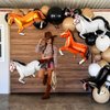 NOVWANG 30 Inch Horse Balloons, 12pcs Foil Horse Balloons Party Decorations for Cowboy Girls Birthday Baby Shower Rodeo Theme Party Decorations Supplies