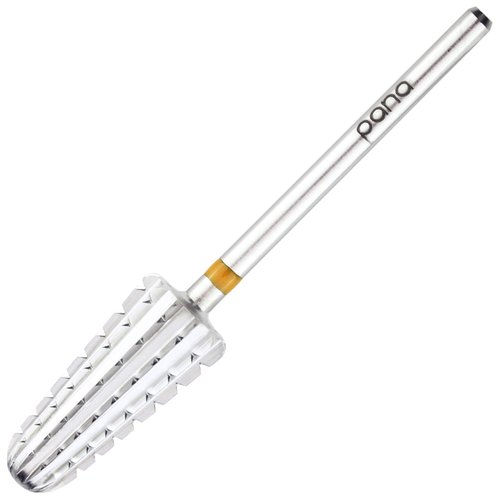 3/32" Two Way Volcano Nail Carbide Bit for Right or Left Handed Drill Machine User - Fastest Safety Remove Acrylic Gel (Double Coarse - 2XC, SILVER)