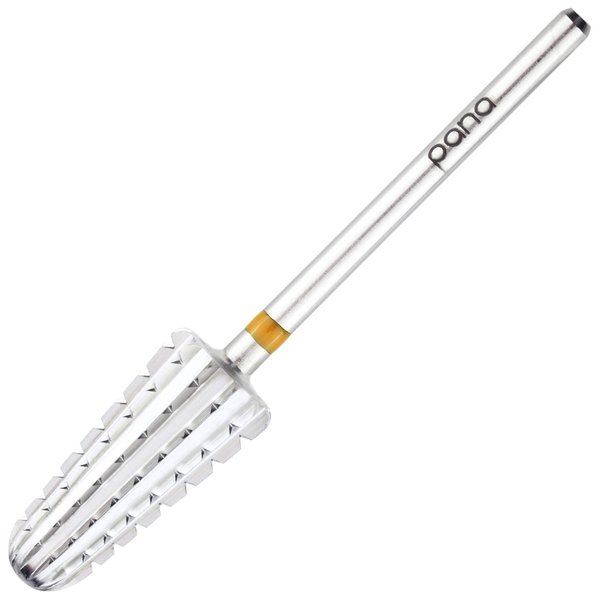 3/32" Two Way Volcano Nail Carbide Bit for Right or Left Handed Drill Machine User - Fastest Safety Remove Acrylic Gel (Double Coarse - 2XC, SILVER)