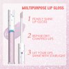 evpct 1Pcs Light Lilac Purple Metallic Shimmer Glitter Lip Gloss Liquid Lipstick Long Lasting Waterproof 24, Glitter Pearlescent Metallic Sparkly Liquid Lipsticks Lip Stains Makeup Set for Women 03
