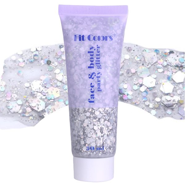 Corleone Body Glitter, Holographic Face Glitter Gel for Women Girls, Waterproof Shimmer Liquid Glitter Eyeshadow for Rave Festival Party