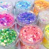Body Glitter Wenida 9 Colors 190g Iridescent Ultra Sparkle Opal Chunky Glitter Cosmetic Festival Makeup Powder for Nail Hair Eye Face