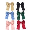 Honbay 6pcs Elegant Classic Beautiful Big Bow Hair Clips French Barrettes Handmade Hair Accessories