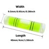 YMGBHNKJLS 8 Pieces Mini Cylindrical Level Small Horizontal Bubble Levels 9.5x40mm Bubble Spirit Level Measuring Layout Tools