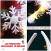 BARTOSI Light Up Christmas Snowflake Headband Xmas Headbands LED Snowflakes Hair Band Christmas Hair Accessories for Women