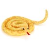 HWD 3.6 ft Long Soft Snake Dolls, Cute Stuffed Animals Plush Pranks Spoof Stuff Toys, Gifts for Kids, Children, Birthday, Halloween, Christmas, Home Decoration (Yellow)