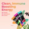 Pureboost Immune Clean Energy Drink Mix: Immunity Supplement with Elderberry, 1200 mg Vitamin C, Vitamins A + D, Zinc, 28 Vitamins, Minerals and Supernutrients (Combo, 30 Count)