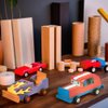 Fun Express DIY Unfinished Wood Cars - Set of 12 Hot Rods - Crafts for Kids and Race Car Party Favors