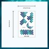Qpout Mermaid Scale Temporary Tattoos Stickers for Kids Girls Women, 20 Sheets Mermaid Themed Tattoos for Face Hand Body, Mermaid Makeup Accessories Mermaid Birthday Party Favors