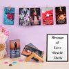 XSYLOHXL Love Oracle Cards for Beginners with Meanings on Them 53 PCS Loving Tarot Deck with Messages on Cards Providing Guidance on Life and Love Inquiries