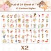 144 PCS Fairy Temporary Tattoos Stickers Woodland Fairy Birthday Decorations Fairy First Birthday Party Favors Garden Fairy Party Gift Supplies for Kids Classroom School Prizes Goodies Bags