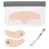 Silicone Forehead Wrinkle Patch - Non-Glue Reusable Forehead Wrinkle Patch and Eye Patches Set, Silicone Patches for Wrinkles, For Use with Face Cream or Lotion, Metal Eye Massage Stick, Silicone Bag