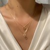 Iaceble Boho Layered Heart Choker Necklace Crystal Heart Pendant Necklace Gold Double Heart Necklace Cz Open Heart Necklace Chain Jewelry for Women