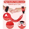 Lehoo Castle Toddler Leash for Walking, Baby Leashes for Toddlers Boys 4-in-1, Kid Harness with Leash, Child Safety Leash Anti Lost Wrist Link (Mickey)
