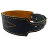 Real Leather Tapered Dog Collar 1.75" Wide, Fits 15"-19" Neck, Medium