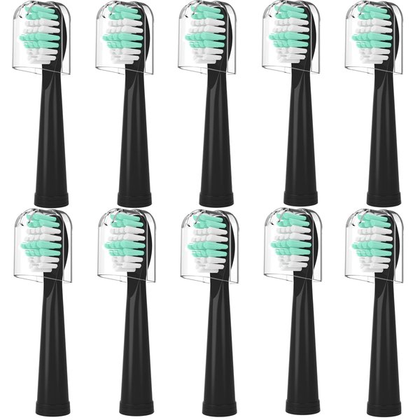 10 Pack Replacement Heads Compatible with Fairywill Toothbrush Heads Electric Handles FW-507/508/551/D1/D3/D7/D8/FW908/FW910/917/949/958/959/FW610/FW659/FW719