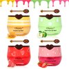 4 PCS Bee Lip Balm Honey Pot,Strawberry&Honey&Watermelon&Apple Lime Lip Sleeping Mask,Hydrating Prevention Dry and Cracked Lip Scrubs Exfoliator Lip Care,Moisturizing Lip Mask Overnight