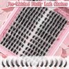 Fluffy Lash Clusters C Curl False Eyelashes Left & Right Cluster Eyelash Extensions 182 PCS Natural Individual Lashes 3D Wispy Lash Clusters 12-16mm DIY At Home Beginner Friendly, by Anforlin