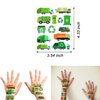 ATSMOICY 290 Pieces Garbage Truck Temporary Tattoo - Rubbish Truck Themed Party Supplies Waste Management Recycling Birthday Baby Shower Party Favors Fake Tattoos for Kids