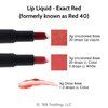 TKB Lip Liquid Color | Liquid Lip Color for TKB Gloss Base, DIY Lip Gloss, Pigmented Lip Gloss and Lipstick Colorant, Made in USA (1floz (30ml), Exact Red)