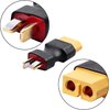 Youme 4Pcs Deans T to XT60 Male Female Connector No Wires Adapter Plug Compatible with RC Car Truck Boat NiMH Lipo Battery Balance Charger ESC