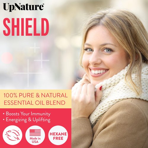 UpNature Shield Essential Oil - Huge 2oz - Oil for Household Cleaner Concentrate & Diffuser - 100% Pure Aromatherapy Oil