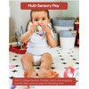 BaBeloved Little Orbit Baby Teething Toys Multiple Sensory Montessori Baby Teether Toys Soft Food-Grade Teethers for Babies Rattling Teething Relief, Chew Toy for Babies 0-12 Months, BPA Free