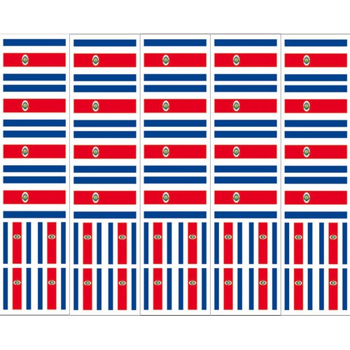 40 Tattoos: Costa Rica Flag, Costa Rican Party Favors.
