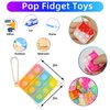 57PCS Party Favors for Kids,Fidget Toys Bulk Its Birthday Party Favors for Kids Toddlers Adult, Small Classroom Prizes Box Fidgets Toys for Kids, Goodie Bag Stuffers, Treasure Chest, Bubbles Poppers