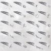 Jexine 20 Pcs Snap Hair Clips for Women & Girls, Silver, 2 Inch, Heart, Star, Cross, Hair Accessories