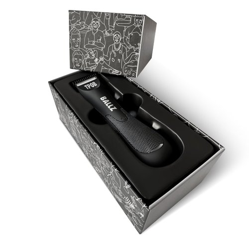 TPOB Ballz Male Grooming Trimmer Hair Clippers for Men, Home Ceramic Hair Trimmer Zero Gapped T-Blade Trimmer Cordless Rechargeable Edgers Clippers Electric Beard Trimmer Shaver Black