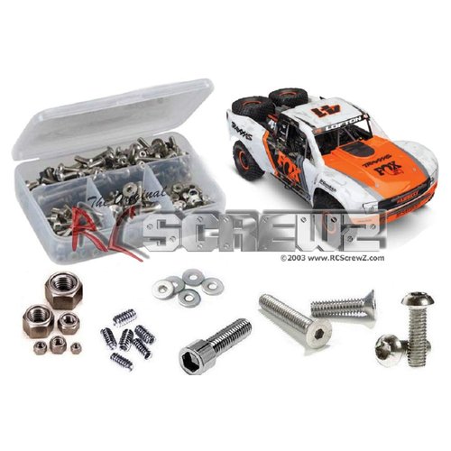 RCScrewZ Stainless Steel Screw Kit for Traxxas Unlimited Desert Racer. Replacement for RC Car Rusted and Stripped Screws, Quality Upgrade, Assembled in USA. 380+ piece for Traxxas Kit 85076-4 -tra086