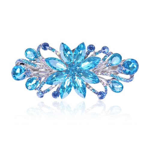 Sankuwen Flower Luxury Jewelry Design Hairpin Rhinestone Hair Barrette Clip,Also Perfect Mother&#39;s...