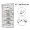 Premade Fans Eyelash Extensions Premade 8D Eyelashes 0.07 Volume Lash Extensions C D Curl Lash Fans Short Stem Premade Eyelashes 120FANS(9mm, 8D-0.07-D)