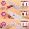 Teenitor Nail File Buffer, Nail Files, Nail Buffer Set to File, Shape,Smooth, Buffer and Shine Nails, Half-Moon