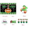 Football 1st Birthday Party Decorations，1st Year Down Birthday Decorations，1st Year Down Banner,1st Year Down Party Decorations，Football 1st Birthday Backdrop