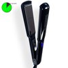 Super Professional Flat Iron Hair Straightener, (110V BLACK) Pro Silver Titanium Plates 1.5" for Keratin Treatments and salon duty Best Iron Ever Made